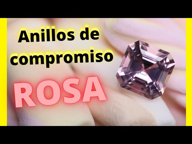 anillos de oro con cuarzo rosa