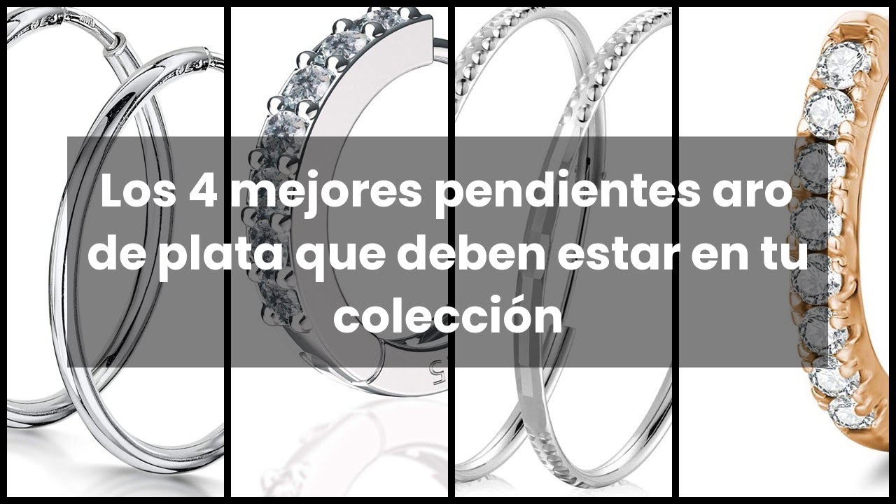 aros de plata pequeños y finos