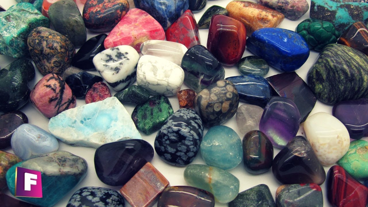 coleccion de piedras preciosas naturales