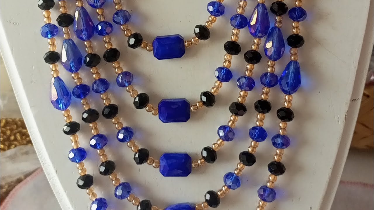 como hacer collares con cristales