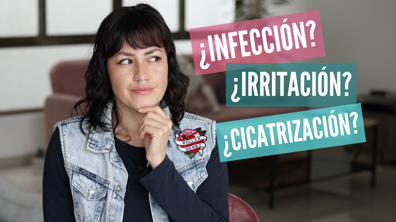 como se ve un piercing infectado
