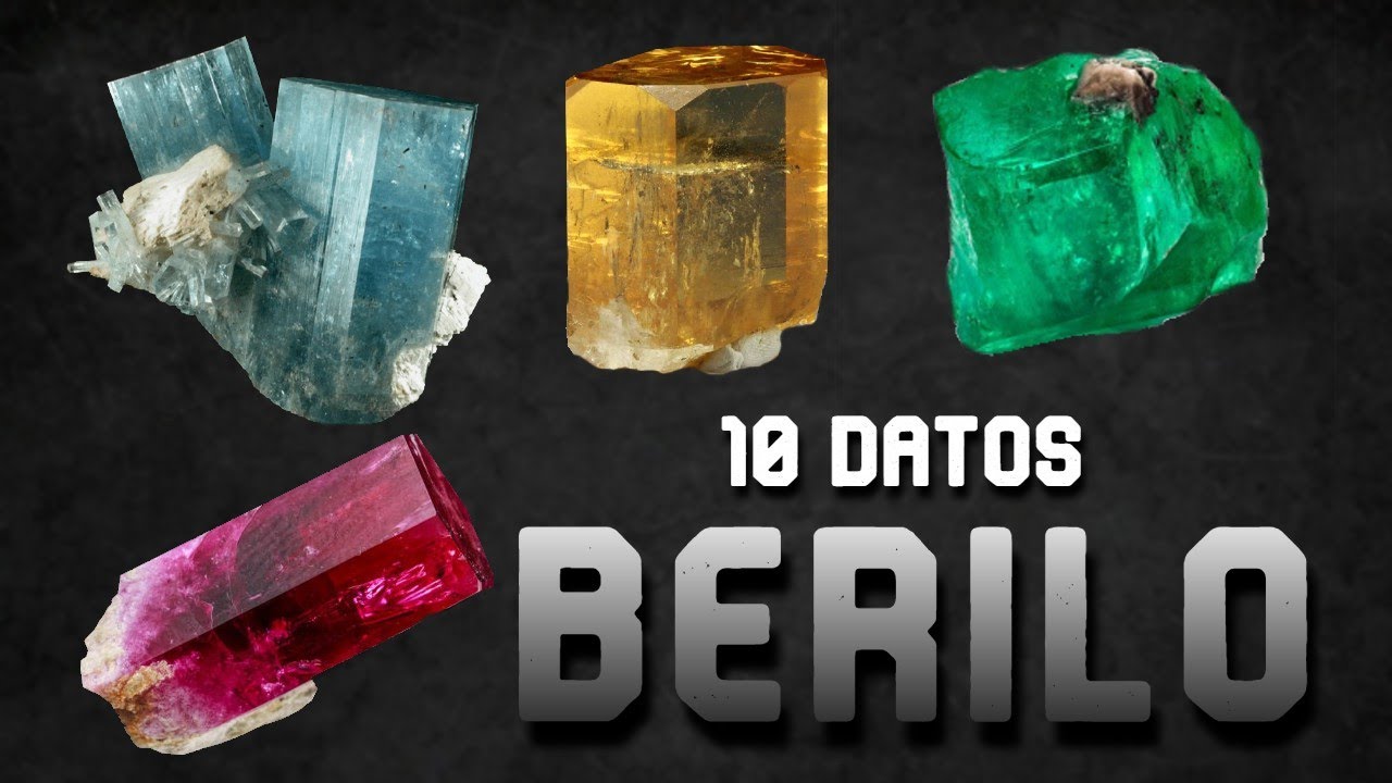gema de silicato berilo de color pardo verdoso