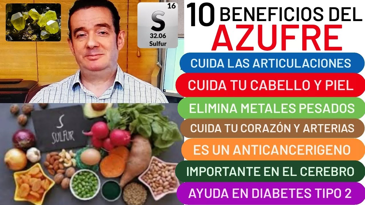 importancia del azufre en los seres vivos
