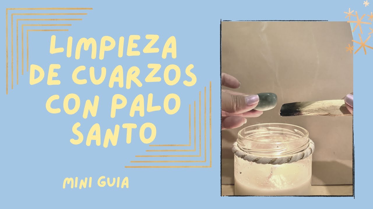 limpiar piedras con palo santo
