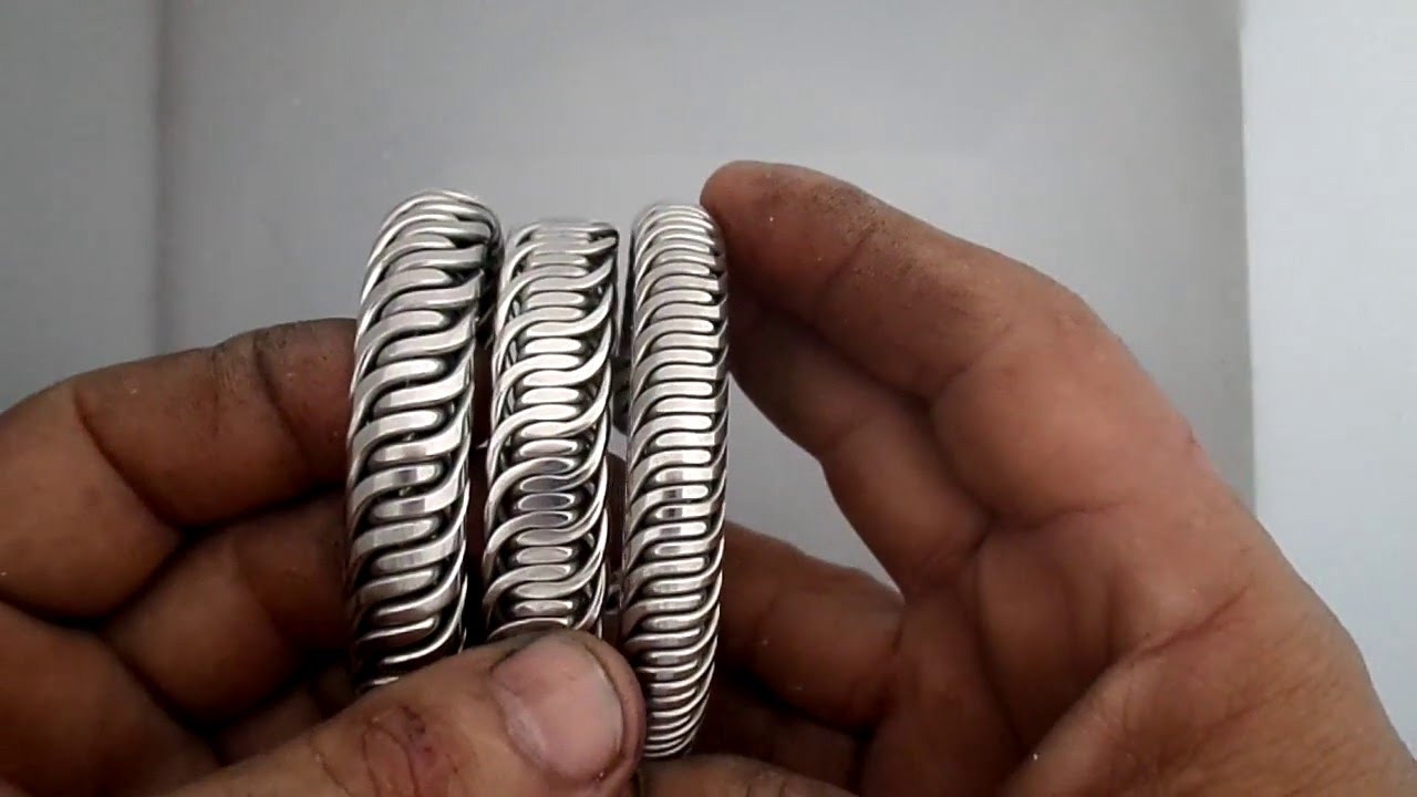 pulseras de acero inoxidable hechas a mano