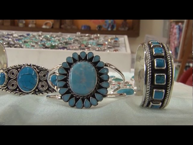 pulseras de plata con piedra turquesa