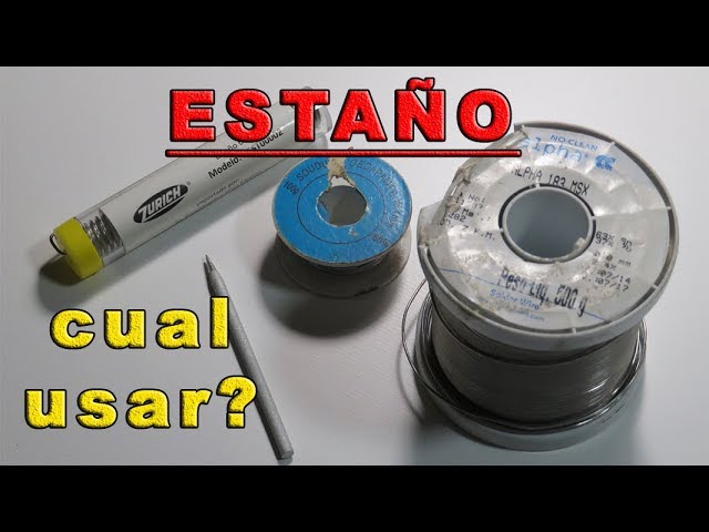 que es un estaño para soldar