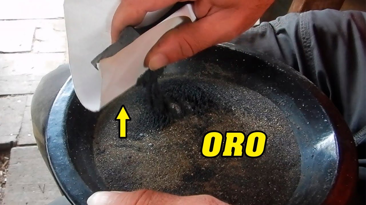 separacion del oro de la tierra