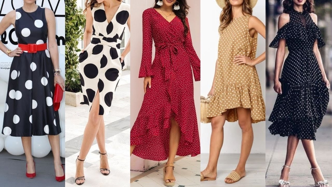 vestido de lunares para ir a una boda