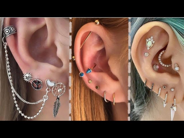 2 pendientes en la misma oreja