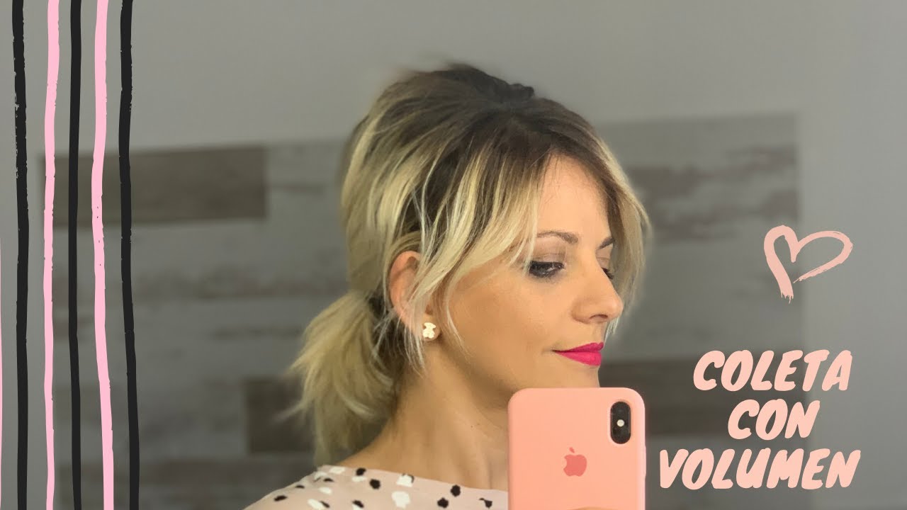 coleta baja con ondas pelo corto