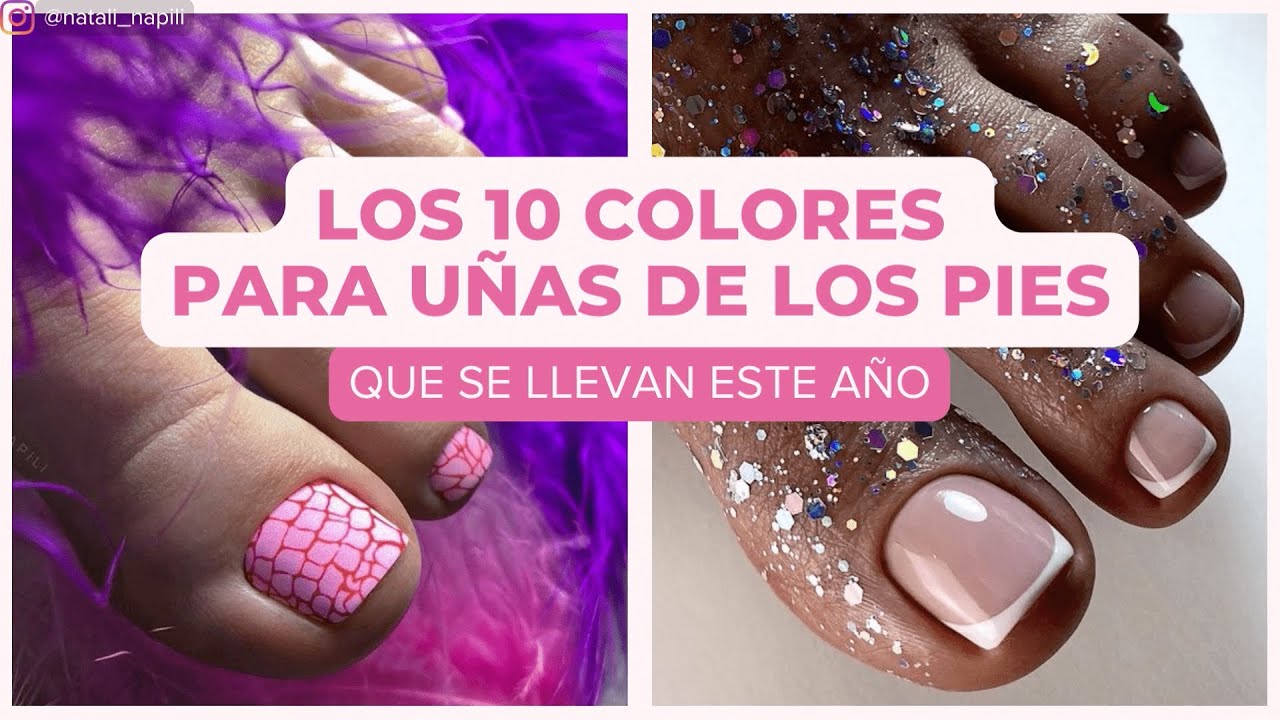 color de uñas para piel morena pies