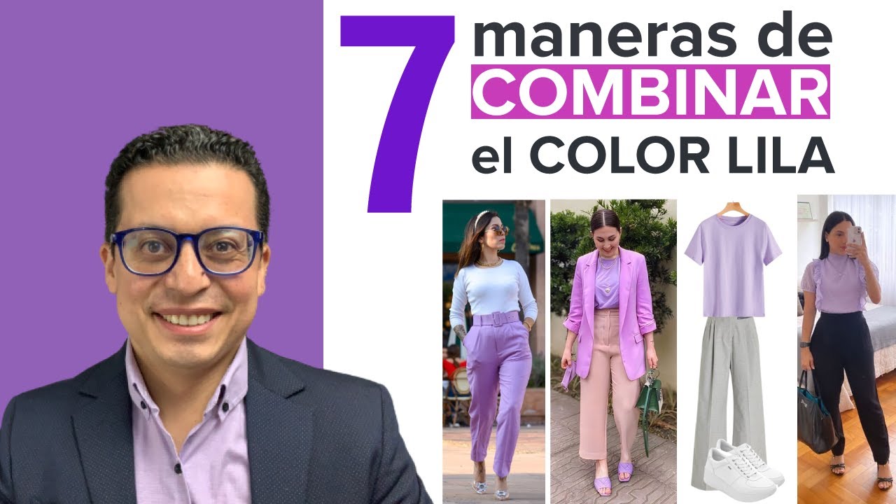 color que combine con el lila