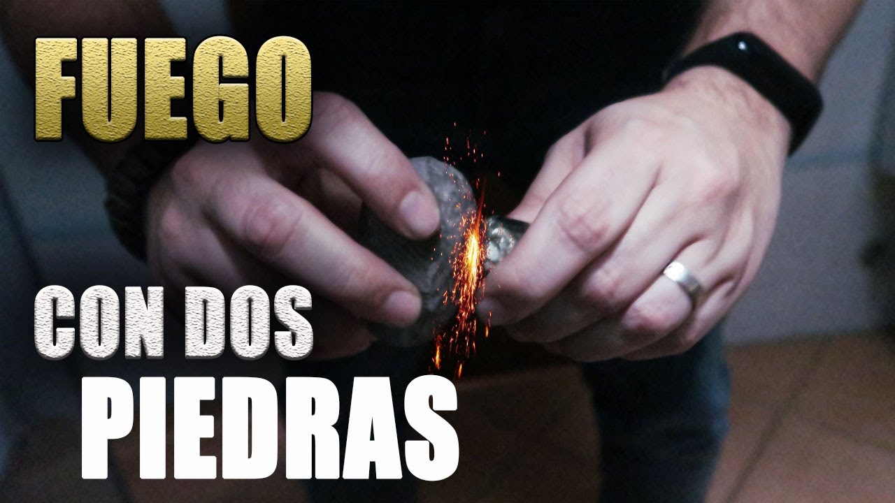 como hacer fuego con piedras