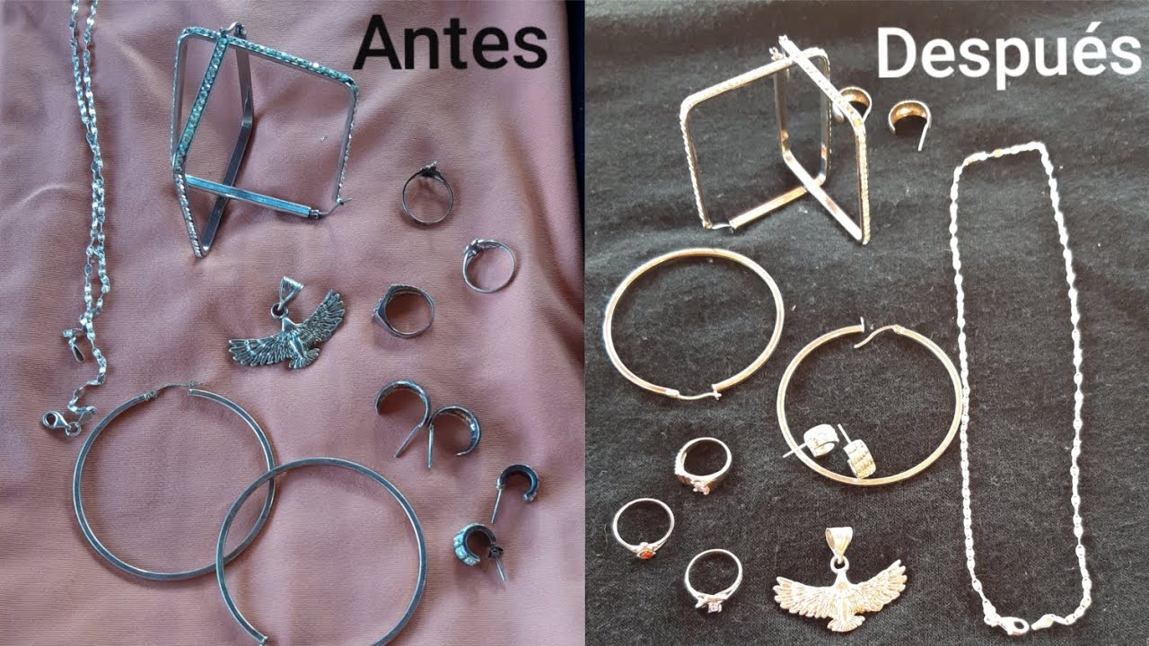 como limpiar anillos de plata con piedras