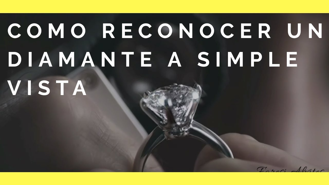 como saber si es diamante real