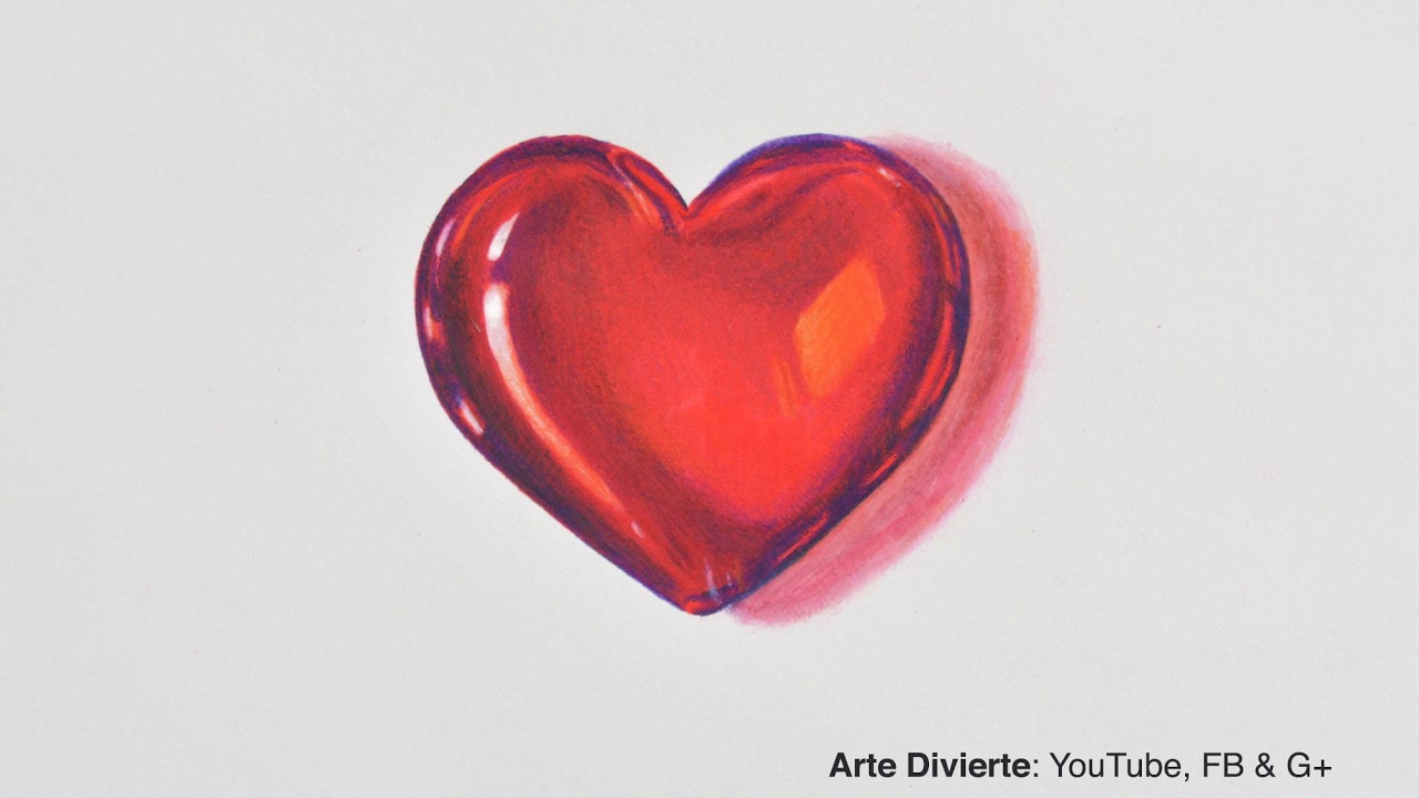 corazones de cristal de colores