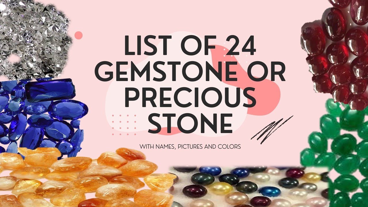 names of precious stones and gems