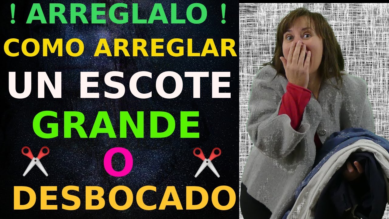 como cerrar un escote en v profundo