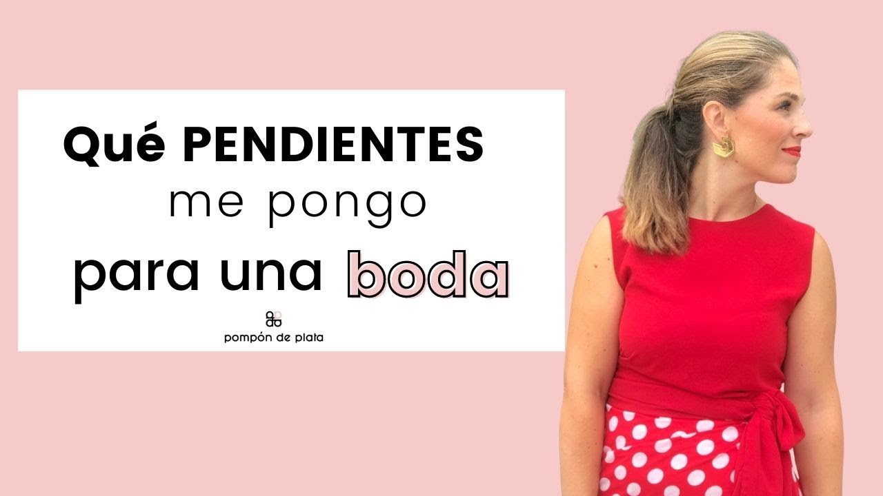 pendientes para una boda de día